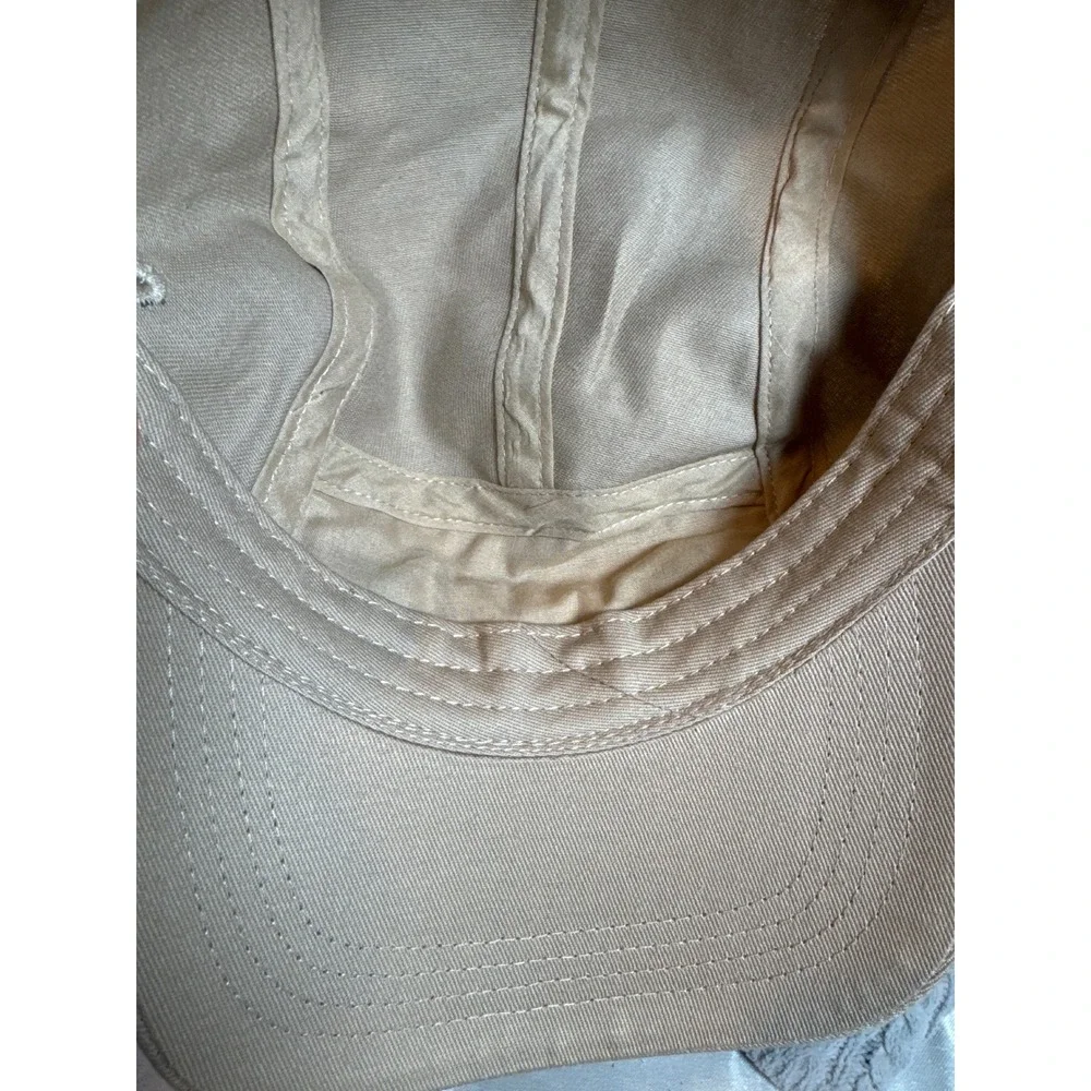 Yamaha Tan Baseball Cap Embroidered Logo Adjustable Strap Casual Hat 5 PANEL - Picture 6 of 6
